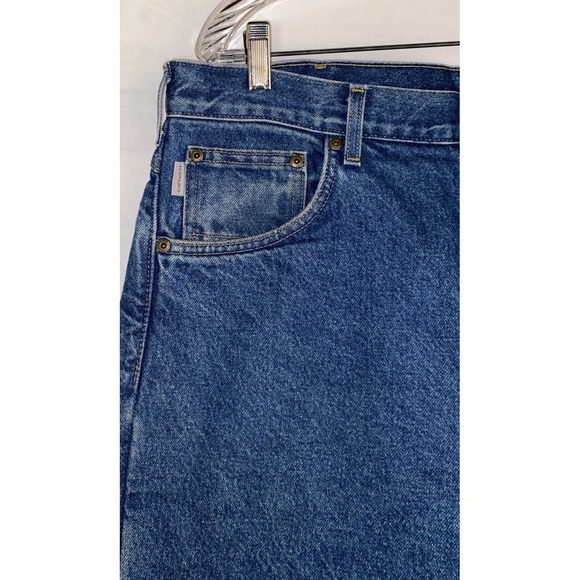 Carhartt 104939‎ Rugged Flex Relaxed Fit Fleece Lined 5 Pocket Jean Size 34x36 - Picture 2 of 8